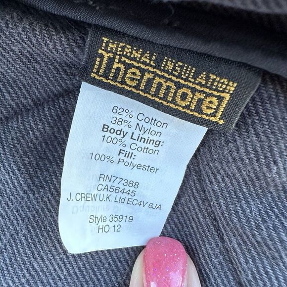 J. CREW Men's Sussex Quilted Vest Outerwear Washed Navy Primaloft Size L - Picture 6 of 7